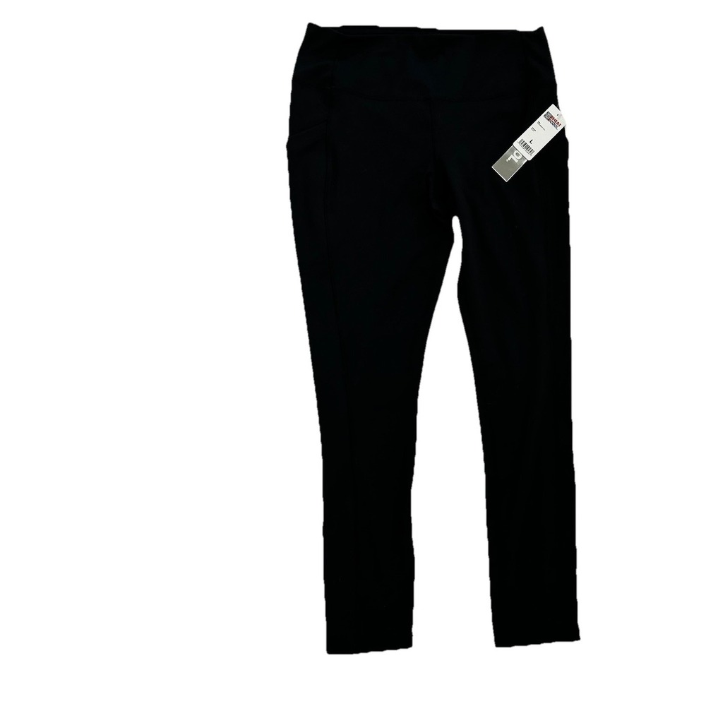 32 Degrees COOL Women's Yoga Stay Put High Waist Full Pockets Leggings, Large